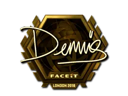 Sticker | dennis (Gold) | London 2018