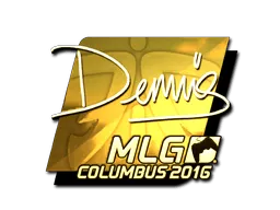 Sticker | dennis (Gold) | MLG Columbus 2016