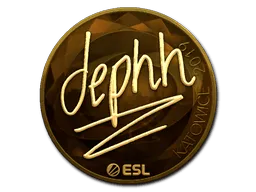 Sticker | dephh (Gold) | Katowice 2019