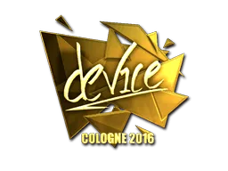 Sticker | device (Gold) | Cologne 2016