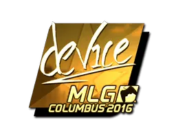 Sticker | device (Gold) | MLG Columbus 2016