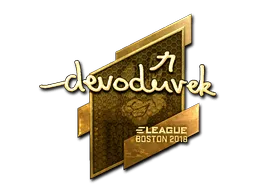 Sticker | devoduvek (Gold) | Boston 2018