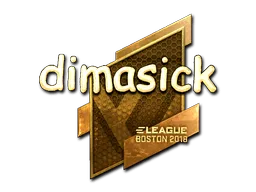 Sticker | dimasick (Gold) | Boston 2018