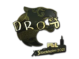 Sticker | drop (Gold) | Stockholm 2021