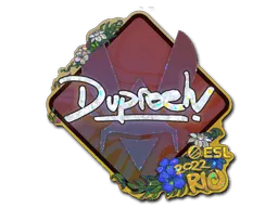 Sticker | dupreeh (Glitter) | Rio 2022