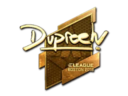 Sticker | dupreeh (Gold) | Boston 2018