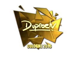 Sticker | dupreeh (Gold) | Cologne 2016