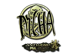 Sticker | dycha (Gold) | Antwerp 2022