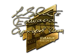 Sticker | Edward (Gold) | Boston 2018