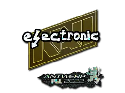 Sticker | electronic (Glitter) | Antwerp 2022