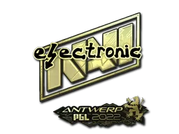 Sticker | electronic (Gold) | Antwerp 2022
