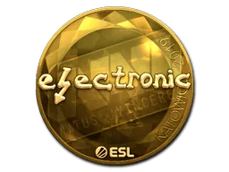 Sticker | electronic (Gold) | Katowice 2019