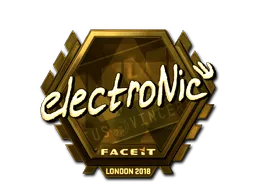 Sticker | electronic (Gold) | London 2018