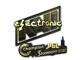 Sticker | electroNic (Gold) | Stockholm 2021
