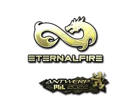 Sticker | Eternal Fire (Gold) | Antwerp 2022