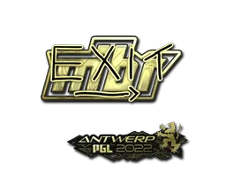 Sticker | exit (Gold) | Antwerp 2022