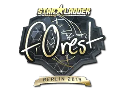 Sticker | f0rest (Gold) | Berlin 2019