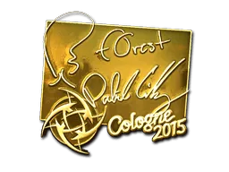 Sticker | f0rest (Gold) | Cologne 2015