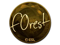 Sticker | f0rest (Gold) | Katowice 2019