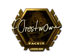 Sticker | f0rest (Gold) | London 2018