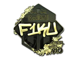 Sticker | F1KU (Gold) | Rio 2022