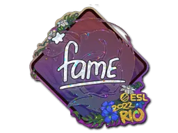 Sticker | fame (Glitter) | Rio 2022