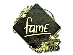 Sticker | fame (Gold) | Rio 2022