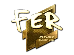 Sticker | fer (Gold) | Boston 2018