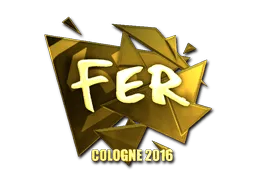 Sticker | fer (Gold) | Cologne 2016