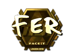 Sticker | fer (Gold) | London 2018