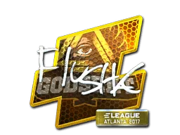 Sticker | flusha (Foil) | Atlanta 2017