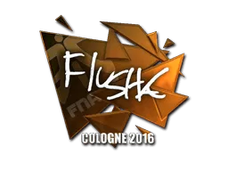 Sticker | flusha (Foil) | Cologne 2016