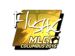 Sticker | flusha (Gold) | MLG Columbus 2016