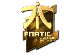 Sticker | Fnatic (Gold) | Boston 2018