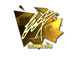 Sticker | fox (Gold) | Cologne 2016