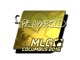 Sticker | freakazoid (Gold) | MLG Columbus 2016