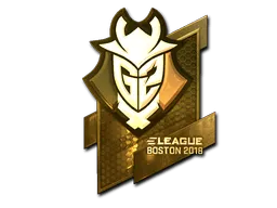 Sticker | G2 Esports (Gold) | Boston 2018