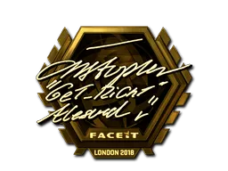 Sticker | GeT_RiGhT (Gold) | London 2018