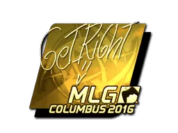 Sticker | GeT_RiGhT (Gold) | MLG Columbus 2016