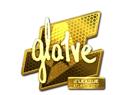 Sticker | gla1ve (Gold) | Atlanta 2017
