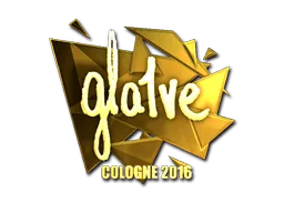 Sticker | gla1ve (Gold) | Cologne 2016