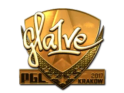 Sticker | gla1ve (Gold) | Krakow 2017