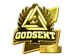 Sticker | GODSENT (Gold) | Atlanta 2017