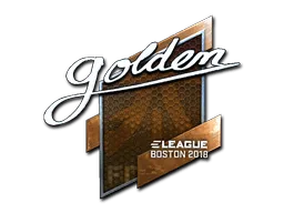 Sticker | Golden (Foil) | Boston 2018