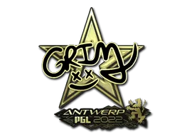 Sticker | Grim (Gold) | Antwerp 2022