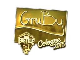 Sticker | GruBy (Gold) | Cologne 2015