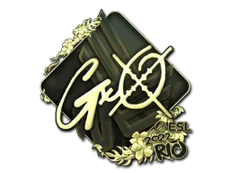 Sticker | gxx- (Gold) | Rio 2022