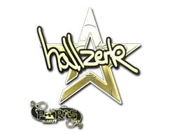 Sticker | hallzerk (Gold) | Paris 2023