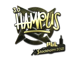 Sticker | hampus (Gold) | Stockholm 2021