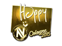 Sticker | Happy (Gold) | Cologne 2015